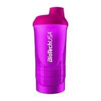 Шейкер Biotech Wave + Shaker 3in1 600 мл, розовый