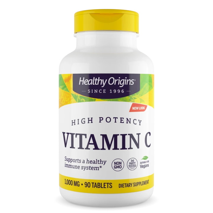 Вітаміни та мінерали Healthy Origins Vitamin C 1000 mg, 90 таблеток