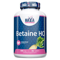Натуральная добавка Haya Labs Betaine HCL 650 mg, 90 таблеток