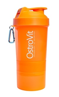 Шейкер OstroVit Smart Shaker + 2 контейнери, 400 мл, Orange