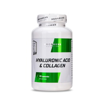 Натуральная добавка Progress Nutrition Hyaluronic acid &amp; Collagen, 90 капсул