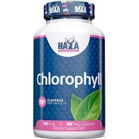 Натуральная добавка Haya Labs Chlorophyll 100 mg, 90 вегакапсул