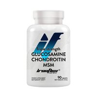 Препарат для суставов и связок IronFlex Glucosamine Chondroitin MSM Triple Strenght, 90 таблеток СРОК 01.26