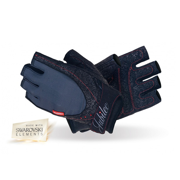 Перчатки для фитнеса MAD MAX Jubilee Swarovski MFG 740, Black