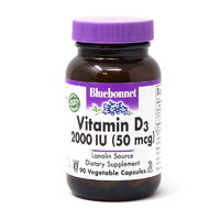 Витамины и минералы Bluebonnet Vitamin D3 2000 IU, 90 вегакапсул
