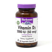 Витамины и минералы Bluebonnet Vitamin D3 2000 IU, 180 вегакапсул