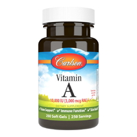 Витамины и минералы Carlson Labs Vitamin A 10000 IU, 250 капсул