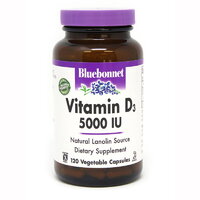 Витамины и минералы Bluebonnet Vitamin D3 5000 IU, 120 вегакапсул