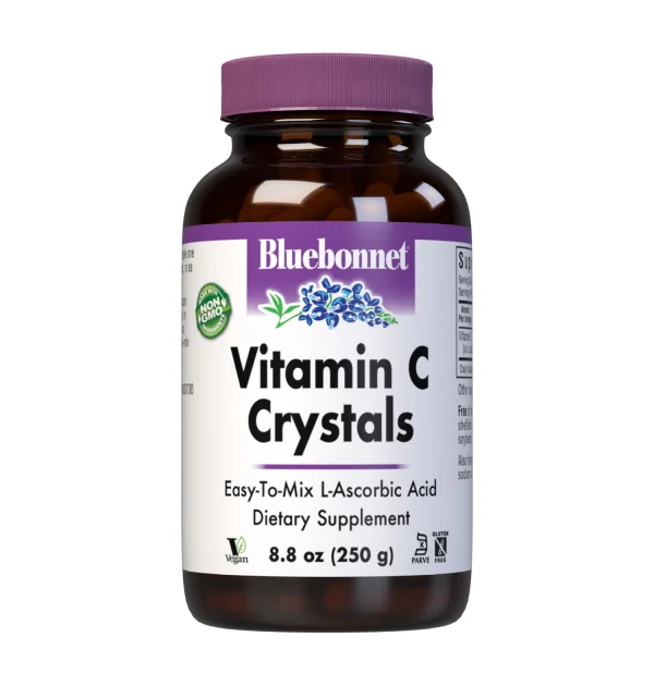 Вітаміни та мінерали Bluebonnet Vitamin C Crystals, 250 грам