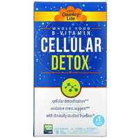 Витамины и минералы Country Life Cellular Detox, 30 вегакапсул