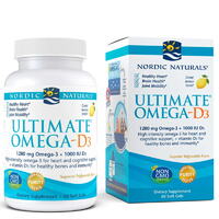 Жирные кислоты Nordic Naturals Ultimate Omega-D3, 60 капсул