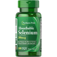 Витамины и минералы Puritan's Pride Absorbable Selenium 200 mg, 100 капсул