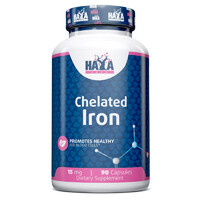 Витамины и минералы Haya Labs Chelated Iron 15 mg, 90 капсул
