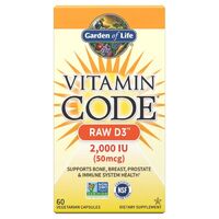 Витамины и минералы Garden of Life Vitamin Code Raw Vitamin D3 50 mcg, 60 вегакапсул
