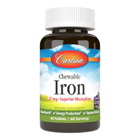 Витамины и минералы Carlson Labs Chewable Iron 27 mg, 60 таблеток