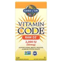 Вітаміни та мінерали Garden of Life Vitamin Code Raw Vitamin D3 50 mcg, 120 вегакапсул