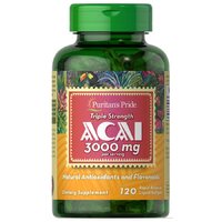 Натуральная добавка Puritan's Pride Acai 3000 mg, 120 капсул
