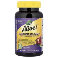 Витамины и минералы Nature's Way Alive! Immune with Elderberry, 90 желеек