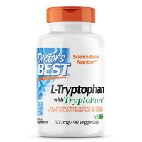 Аминокислота Doctor's Best L-Tryptophan 500 mg, 90 вегакапсул
