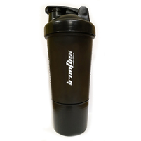 Шейкер IronFlex с пружинкой + контейнер 500 мл, Black