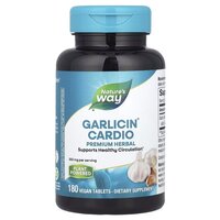 Натуральна добавка Nature's Way Garlicin Cardio, 90 вегакапсул