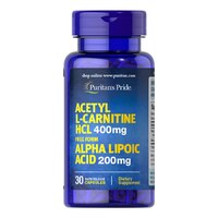 Жиросжигатель Puritan's Pride Acetyl L-Carnitine 400 mg with Alpha Lipoic Acid 200 mg, 30 капсул