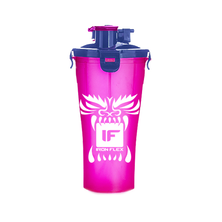 Шейкер IronFlex Hydra Cup Drakon 828 мл, Pink