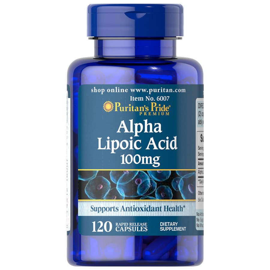 Натуральна добавка Puritan's Pride Alpha Lipoic Acid 100 mg, 120 капсул