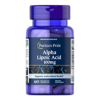 Натуральная добавка Puritan's Pride Alpha Lipoic Acid 100 mg, 60 капсул