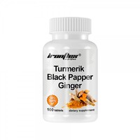 Натуральная добавка IronFlex Turmeric Black Pepper Ginger, 100 таблеток