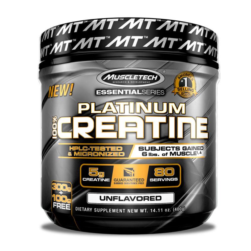 Креатин Muscletech Platinum 100% Creatine, 400 грамм