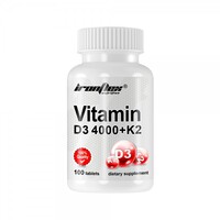 Витамины и минералы IronFlex Vitamin D3 4000 + K2, 100 таблеток