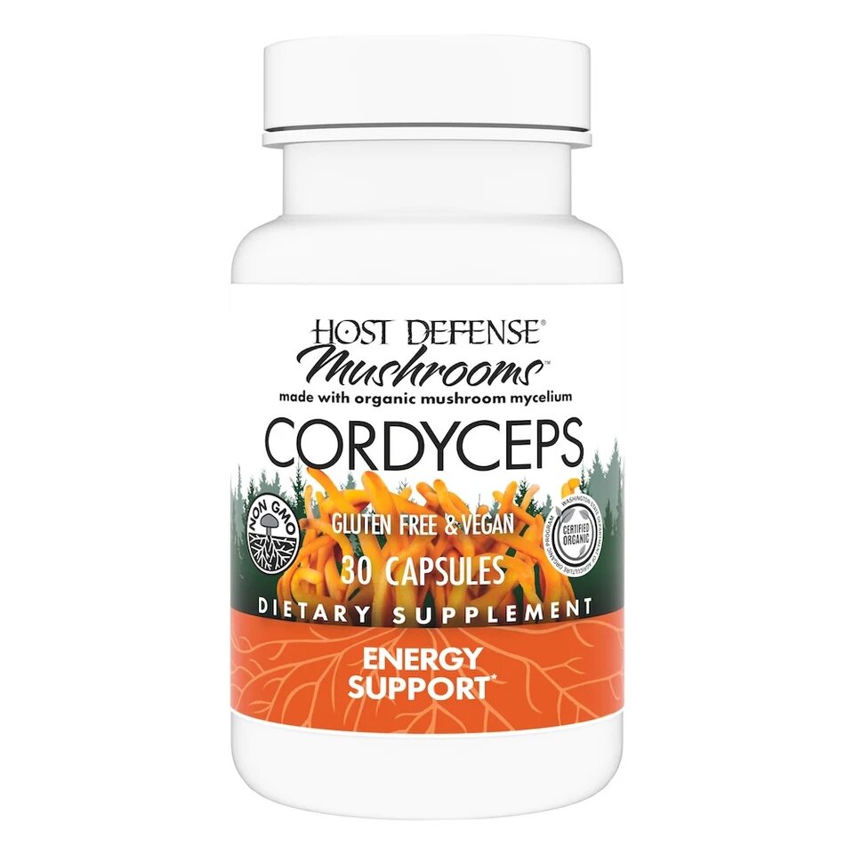 Натуральна добавка Host Defense Cordyceps, 30 вегакапсул