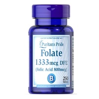 Витамины и минералы Puritan's Pride Folic Acid 800 mcg, 250 таблеток