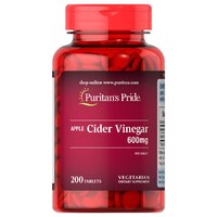 Натуральная добавка Puritan's Pride Apple Cider Vinegar 600 mg, 200 таблеток