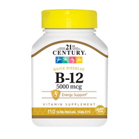Вітаміни та мінерали 21st Century Vitamin B12 5000 mcg, 110 таблеток