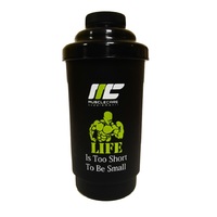 Шейкер Muscle Care, 700 мл, Black/Green