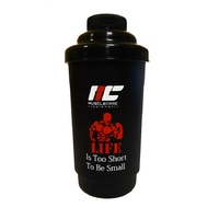 Шейкер Muscle Care, 700 мл, Black/Red