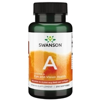 Витамины и минералы Swanson Vitamin A 10000 IU, 250 капсул