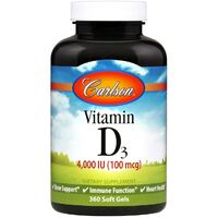 Витамины и минералы Carlson Labs Vitamin D3 4000 IU, 360 капсул