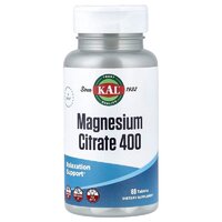 Витамины и минералы KAL Magnesium Citrate 400 mg, 60 таблеток