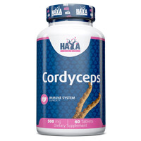 Натуральная добавка Haya Labs Cordyceps 500 mg, 60 таблеток