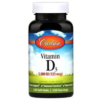 Витамины и минералы Carlson Labs Vitamin D3 5000 IU, 120 капсул