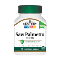 Натуральна добавка 21st Century Saw Palmetto, 60 вегакапсул