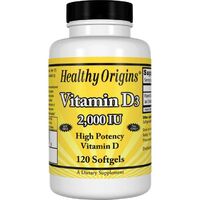 Витамины и минералы Healthy Origins Vitamin D3 2000 IU, 120 капсул