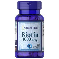 Витамины и минералы Puritan's Pride Biotin 1000 mcg, 100 капсул