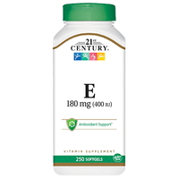 Витамины и минералы 21st Century Vitamin E 400 IU, 250 капсул