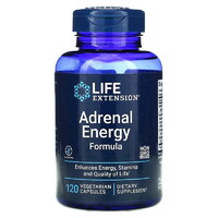 Натуральна добавка Life Extension Adrenal Energy Formula, 120 вегакапсул