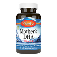 Жирные кислоты Carlson Labs Mother's DHA, 60 капсул