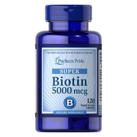 Витамины и минералы Puritan's Pride Biotin 5000 mcg, 120 капсул